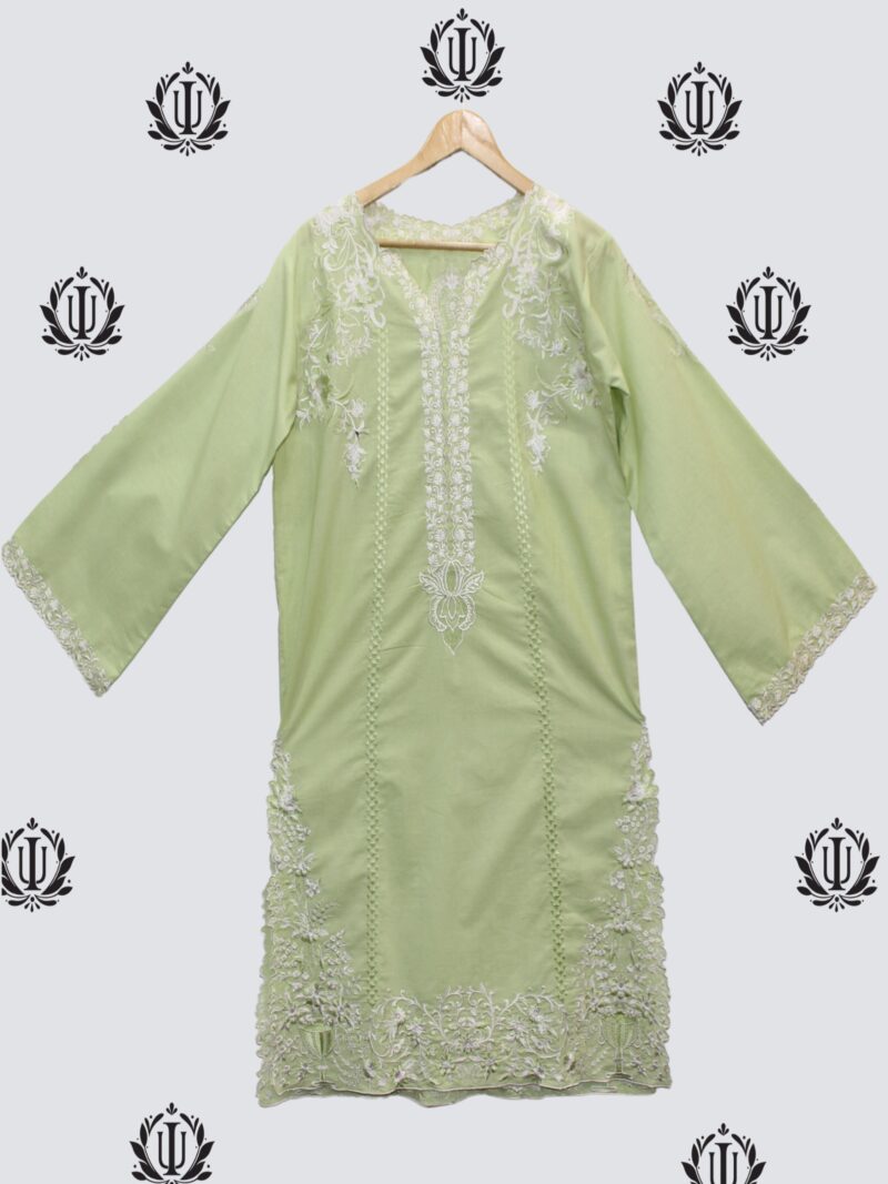 Green Embroidered